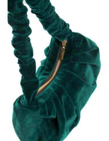 M657 Veliūrinė rankinė per petį - žalia 2