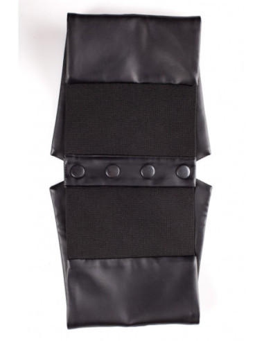 M661 Dirbtinės odos korsetinis diržas - juodas 2