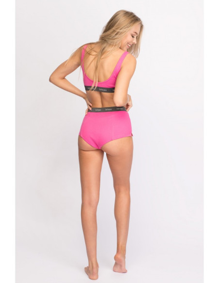 LA096 Sportinė liemenėlė su logotipu - rožinė