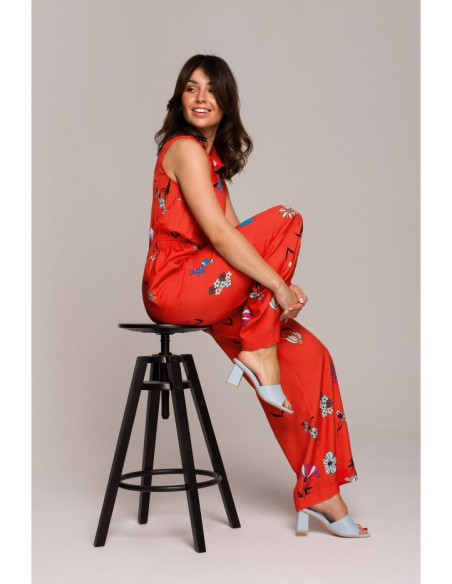 B229 Raštuotas viskozės kombinezonas - 2 modelis