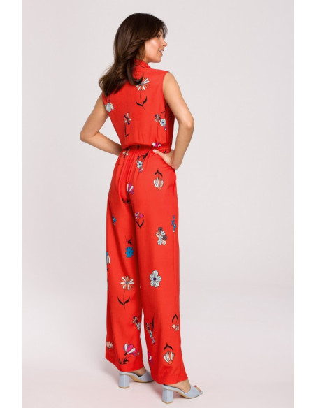 B229 Raštuotas viskozės kombinezonas - 2 modelis