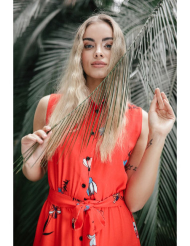 B230 Suknelė be rankovių su sagomis - 2 modelis 2