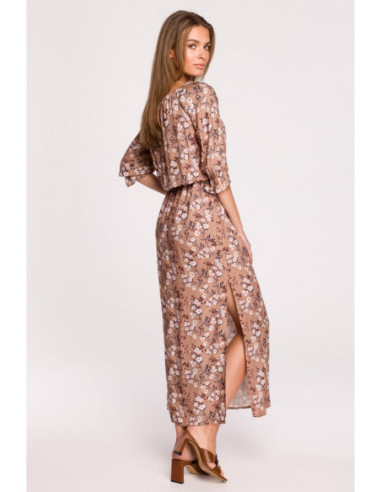 S300 gėlėta maxi suknelė a la Ispanija - modelis 1 2