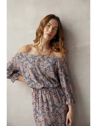 S300 gėlėta maxi suknelė a la Ispanija - 2 modelis 2