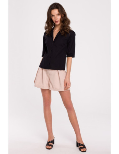 K125 Marškiniai su apykakle - juodi 2