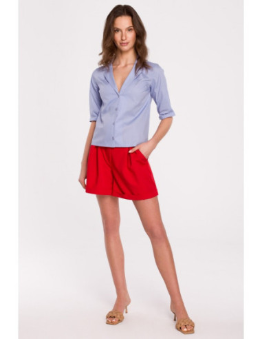 K125 Marškiniai su apykakle - mėlyni 2