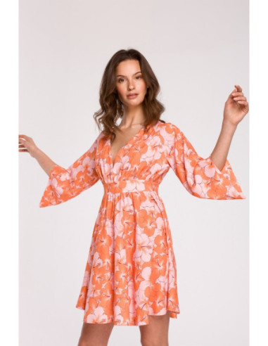 K133 Siaurėjanti mini suknelė - 1 modelis 2