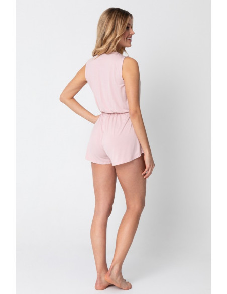 LA098 Paprastas romperių kostiumas - rožinis