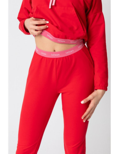 LA102 Jogers kelnės su logotipu ir elastinga guma -... 2