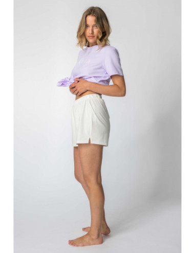 LA110 Miego šortai - ekru spalvos 2