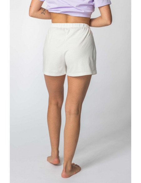 LA110 Miego šortai - ekru spalvos