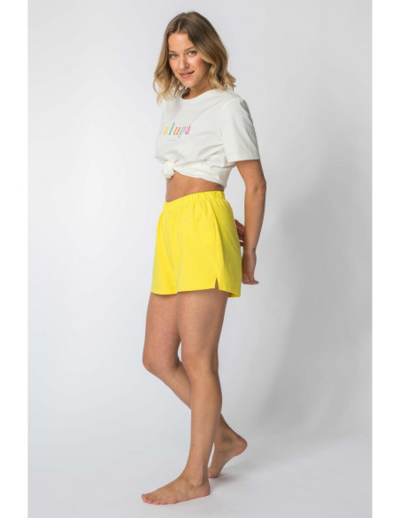 LA110 Miego šortai - geltoni