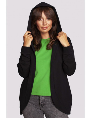 B235 Sijonas su užapvalintais kraštais - juodas 2