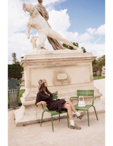 B241 Vokinė suknelė su susegamu diržu - ruda 2