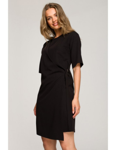 S326 Suknelė su dvigubu priekiu ir dekoratyvinėmis... 2