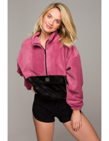 LA114 Pliušinis megztinis su velcro kišenėmis - 4 modelis 2