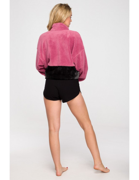 LA114 Pliušinis megztinis su velcro kišenėmis - 4 modelis