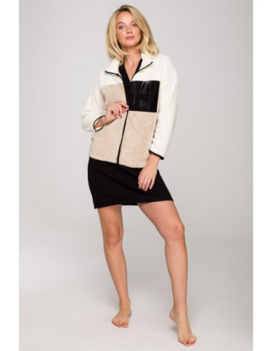 LA115 Pliušinis megztinis su užtrauktuku - 3 modelis 2