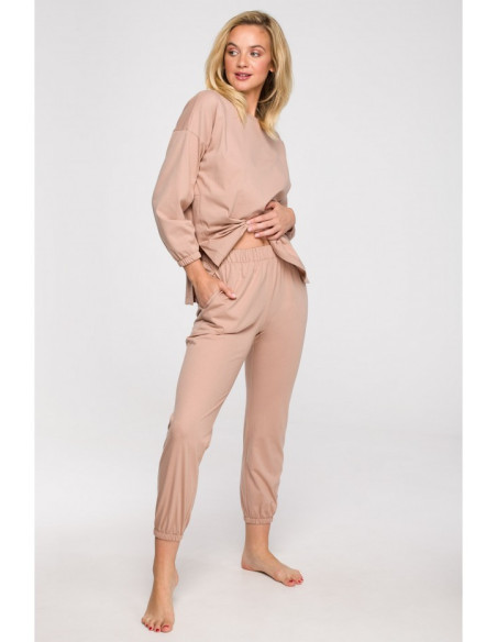 LA123 Ilgos miego kelnės - nude