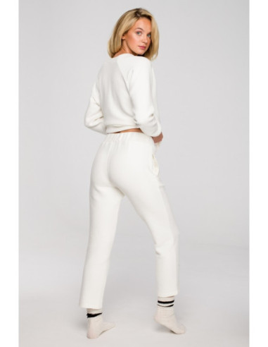 LA129 Buitinės kelnės - ekru spalvos 2