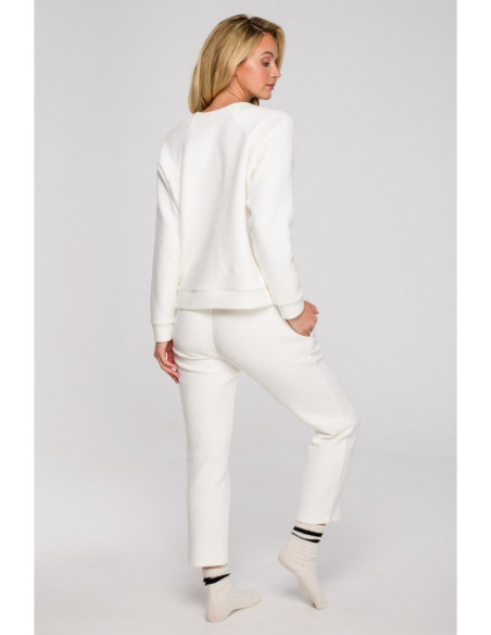 LA131 Palaidinė su gilia iškirpte - ecru spalvos