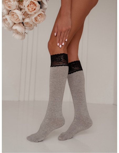 Milena medvilninės kojinės iki kelių 