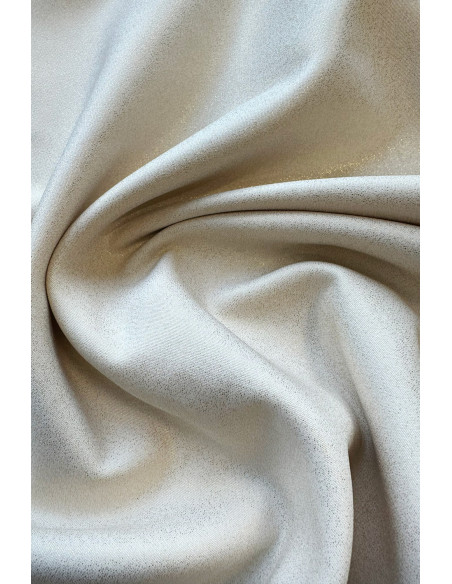  217-10 NEVA Trapezoidal dress with flared sleeves - beige color with glitter 