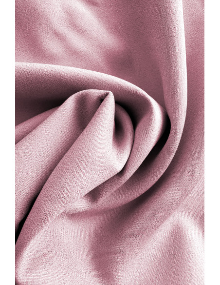  217-9 NEVA Trapezoidal dress with flared sleeves - powder pink with glitter 