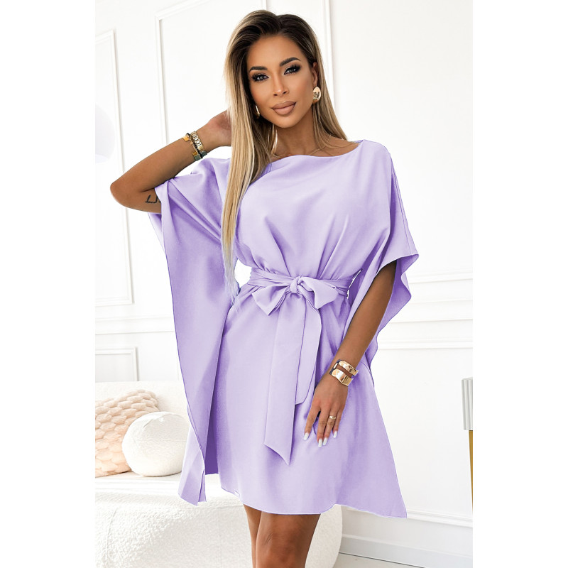  287-29 SOFIA Butterfly dress - bright heather 