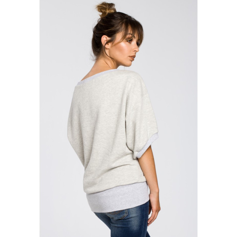 B048 Didelio dydžio palaidinė su kimono rankovėmis -... 2