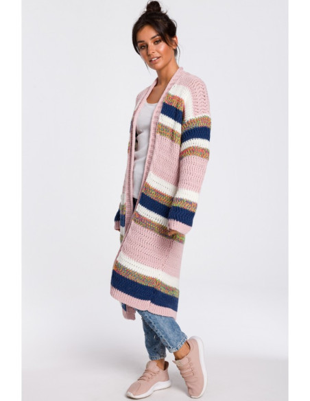 BK036 Įvairiaspalvis megztinis - 1 modelis