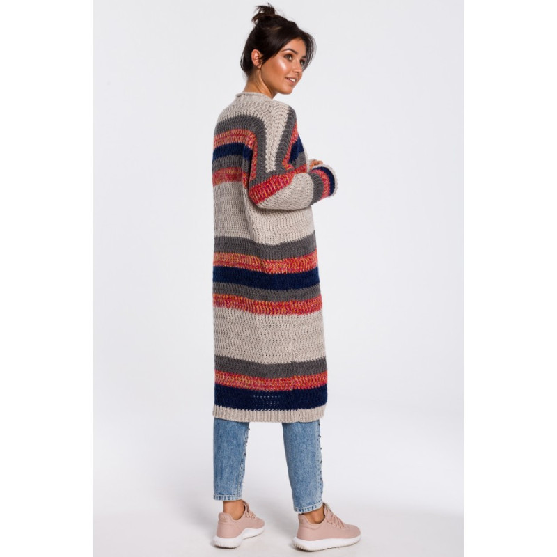 BK036 Įvairiaspalvis megztinis - 3 modelis 2