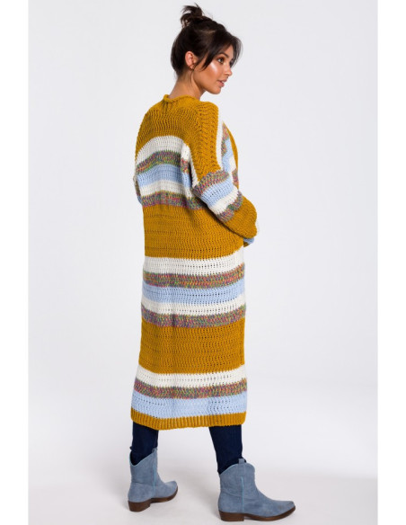 BK036 Įvairiaspalvis megztinis - 5 modelis