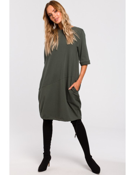 M451 Suknelė "Bombshell" - kariškai žalia