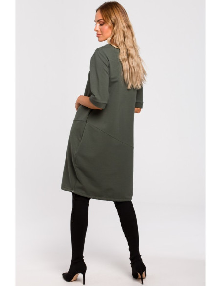 M451 Suknelė "Bombshell" - kariškai žalia