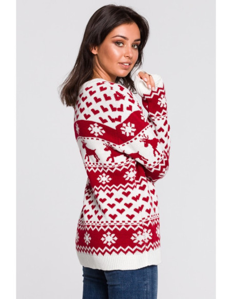 BK039 Megztinis su kalėdiniu motyvu - 2 modelis
