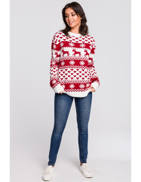 BK039 Megztinis su kalėdiniu motyvu - 2 modelis