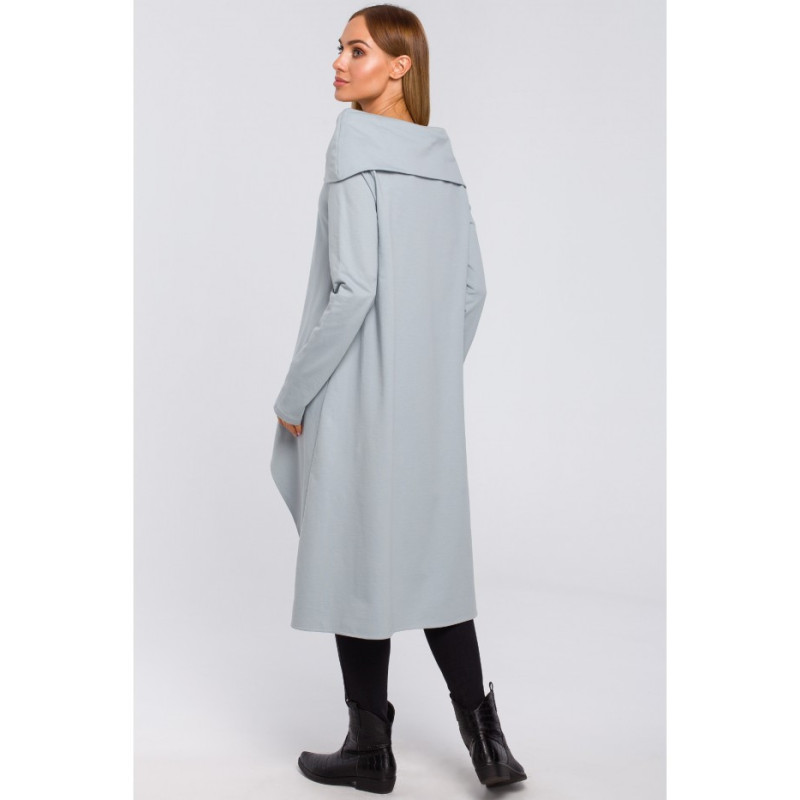 M477 Tunika plačia apykakle - balandžių spalvos 2