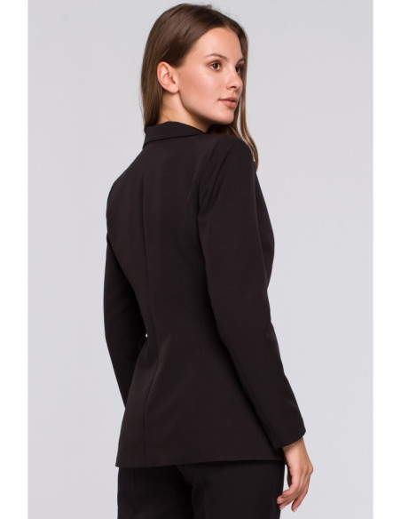 K036 Striukė su sagomis - juoda