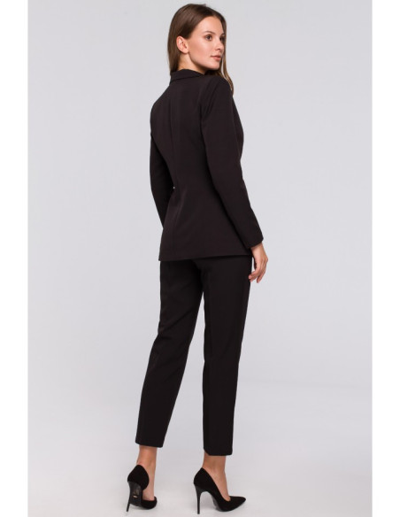 K036 Striukė su sagomis - juoda