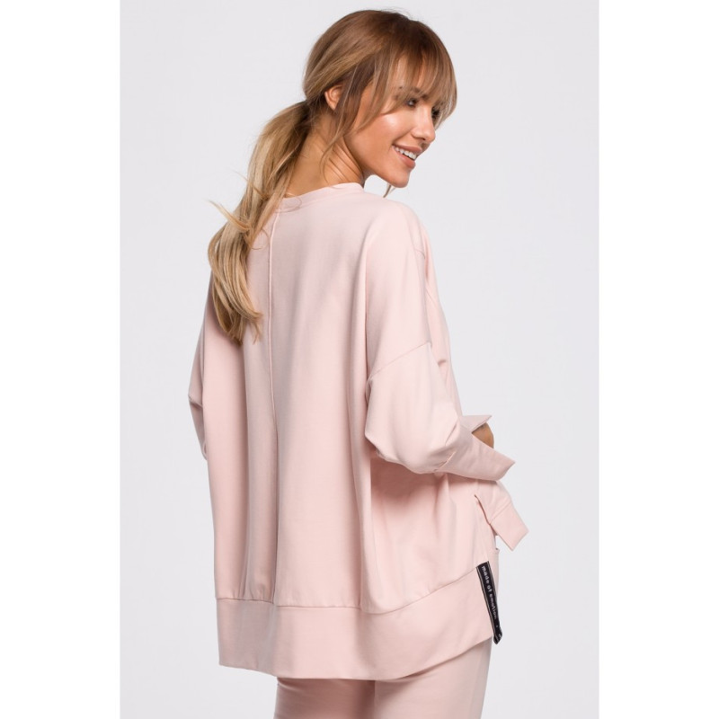 M491 Džemperis su šoninėmis prapjovomis ir apvadais -... 2