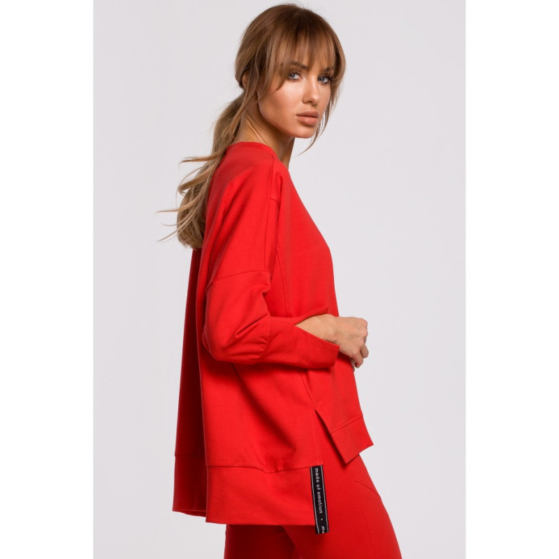 M491 Džemperis su šoninėmis prapjovomis ir apvadais -... 2