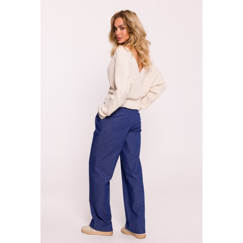 M809 Trumpas džemperis su voko formos iškirpte - dramblio... 2