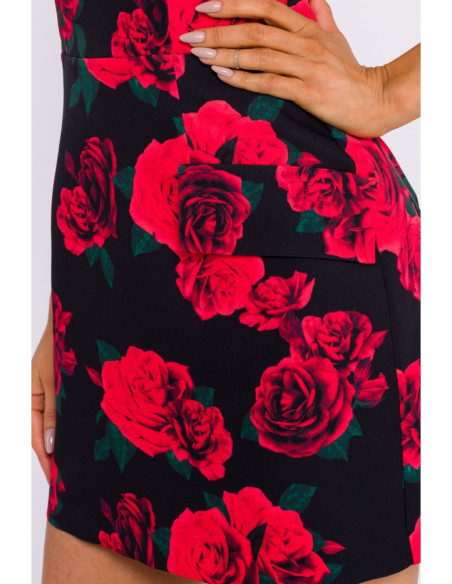 M795 Mini raštuota korsetinė suknelė - 1 modelis