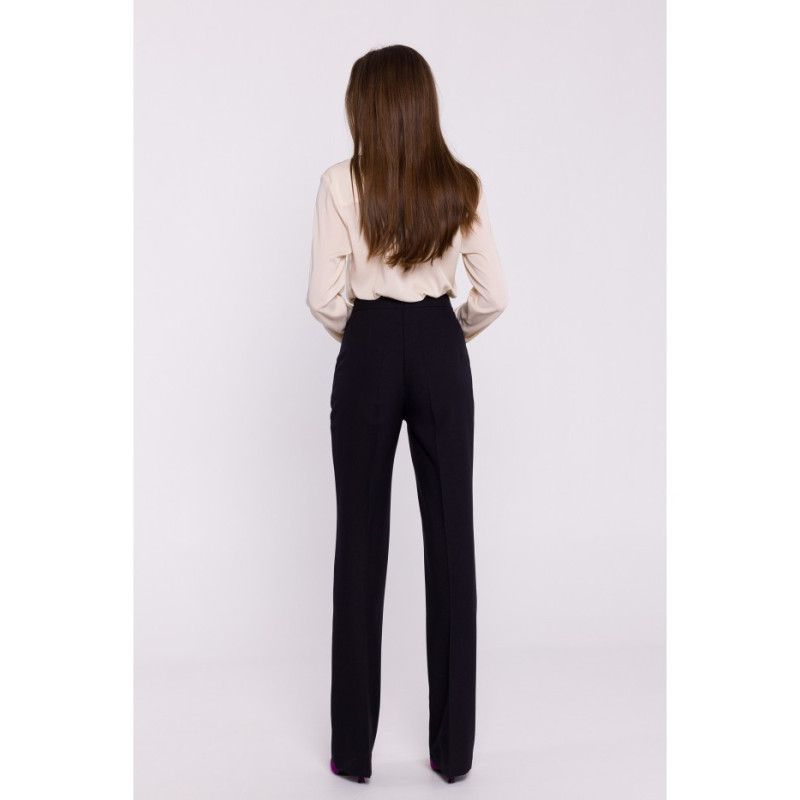 S371 Platėjančios kelnės - juodos 2