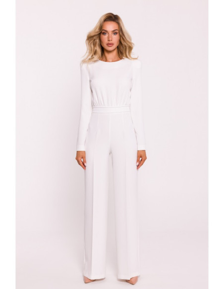 M811 Kombinezonas su diržu - ecru spalvos