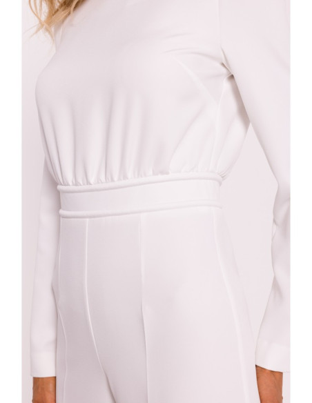 M811 Kombinezonas su diržu - ecru spalvos