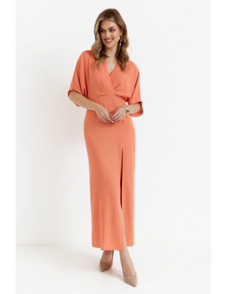 K163 Maxi suknelė - oranžinė