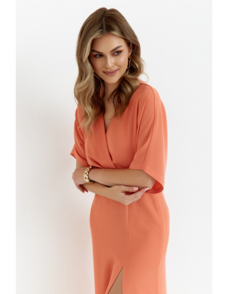 K163 Maxi suknelė - oranžinė