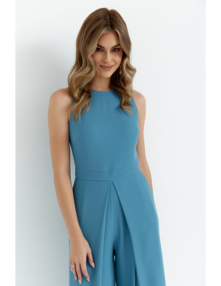 K184 Platus kombinezonas - šaltai mėlynas